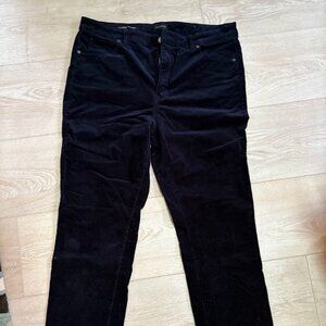 Talbots navy straight leg stretch corduroy - 16